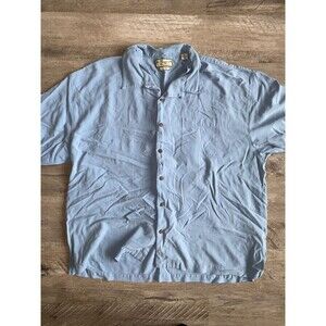 Pussers west indies shirt XL Blue 100% Silk